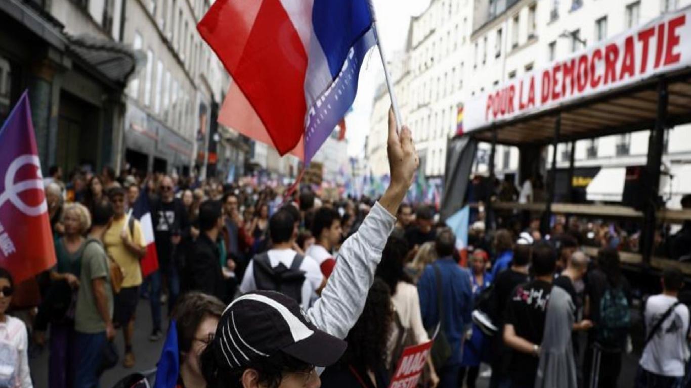 French take to the streets: Protests sparked by appointment of centre-right candidate Barnier as new prime minister