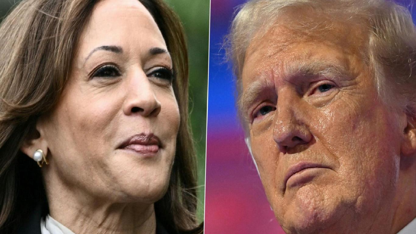 Sharp decline in vote gap between Trump and Harris